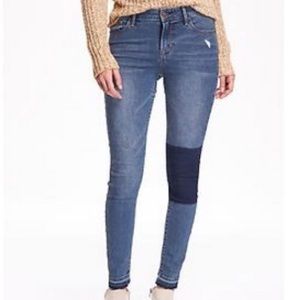 Raw Hem Old Navy Mid Rise Rockstar Jeans